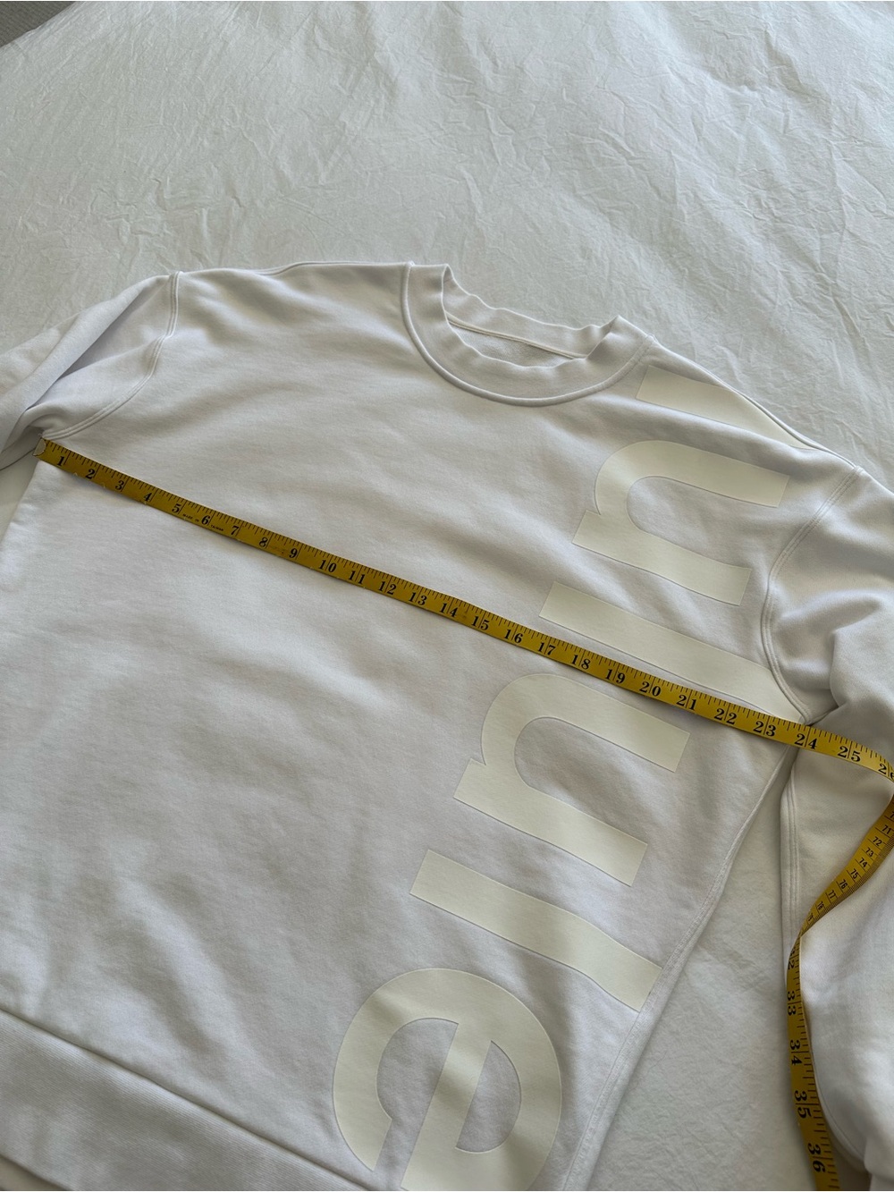 Lululemon white on white logo sweatshirt, size medium - Picture 9 of 15